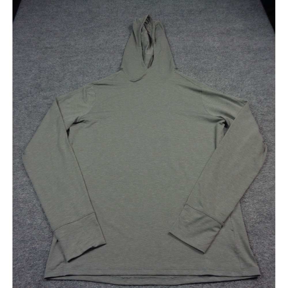 REI Co-Op Sahara Shade Hoodie Mens Large Gray UPF Lightweight